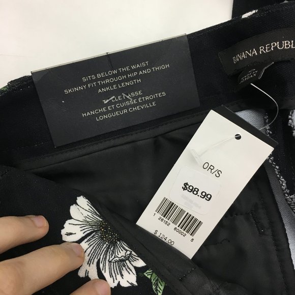 NWT Flower Print Banana Republic Dress Pants - Picture 4 of 7